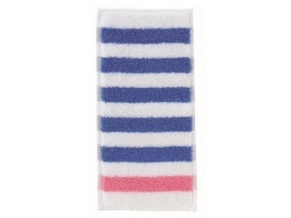 LAWSON x MUJI towel half handkerchief stripe light blue border