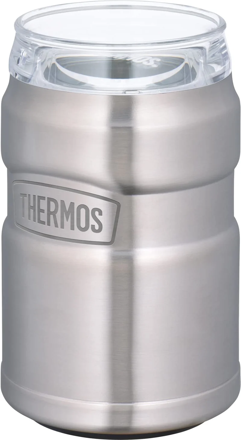 THERMOS Outdoor Vacuum Insulated Can Cooler 350ml 2-Way Stainless Steel