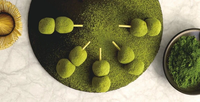 Horakuan Kyoto Arashiyama Matcha Dango 10 Skewers