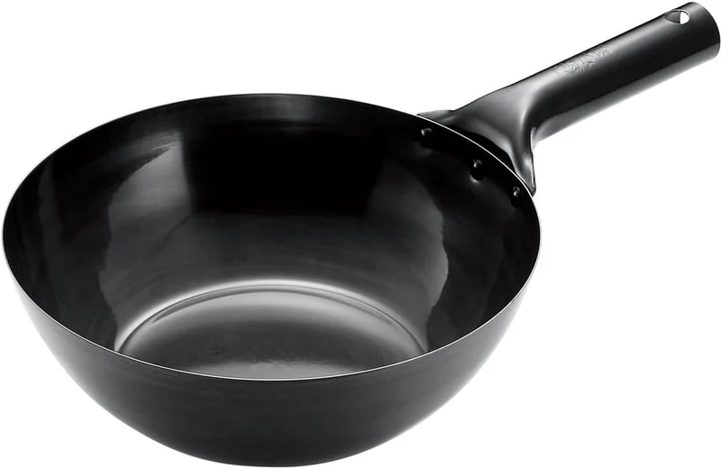 Summit Kogyo Iron IH Beijing Wok 30cm Black