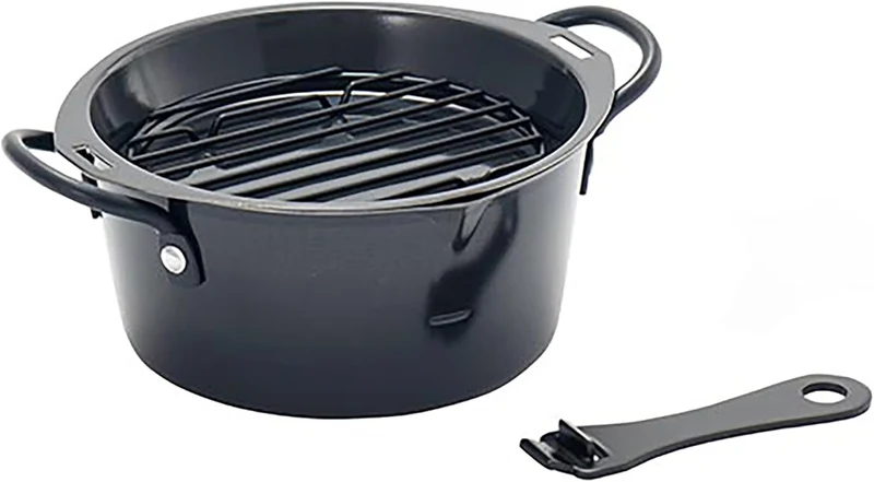 Functional Deep Frying Pot 16cm 20cm with Frying Tray SKA-014