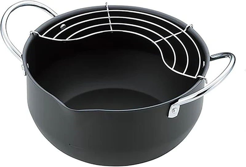 Summit Kogyo Iron Deep Frying Pot 20cm N 22cm