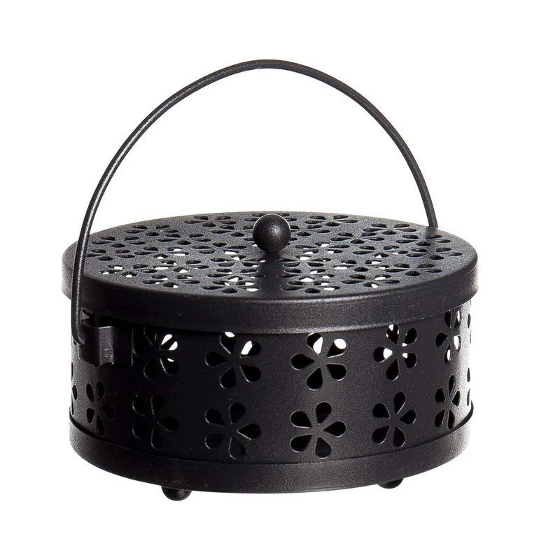 Hachibanya Katori Senko Steel Mosquito Coil Holder Portable Hanging Insect Repellent Pot