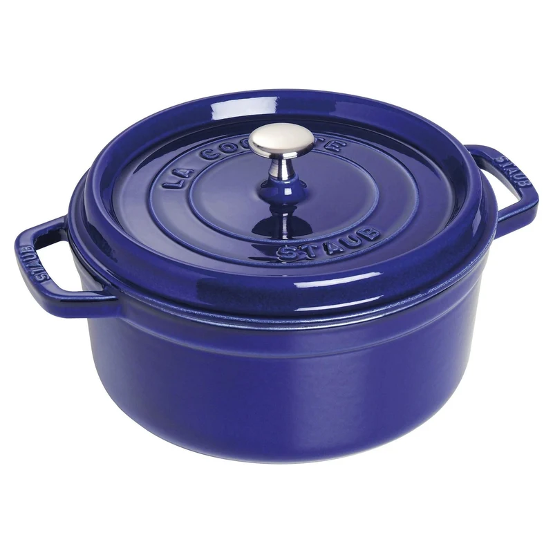 Staub Cocotte Round Blue Model 1102491 4 Quart Capacity