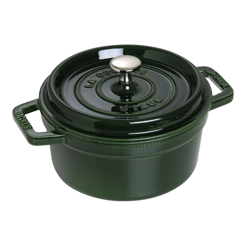 Staub Picco Cocotte Round 20cm 40509-644 Basil Green Cookware