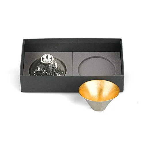 Nosaku Fujiyama Tin and Gold Leaf Set E00115 Japanese Craft Decor