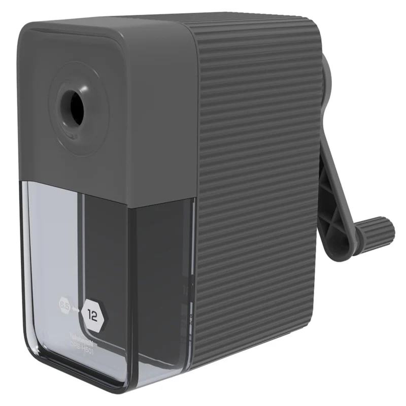 Nakabayashi Manual Pencil Sharpener for Thick Pencils DPS-H501BK Black