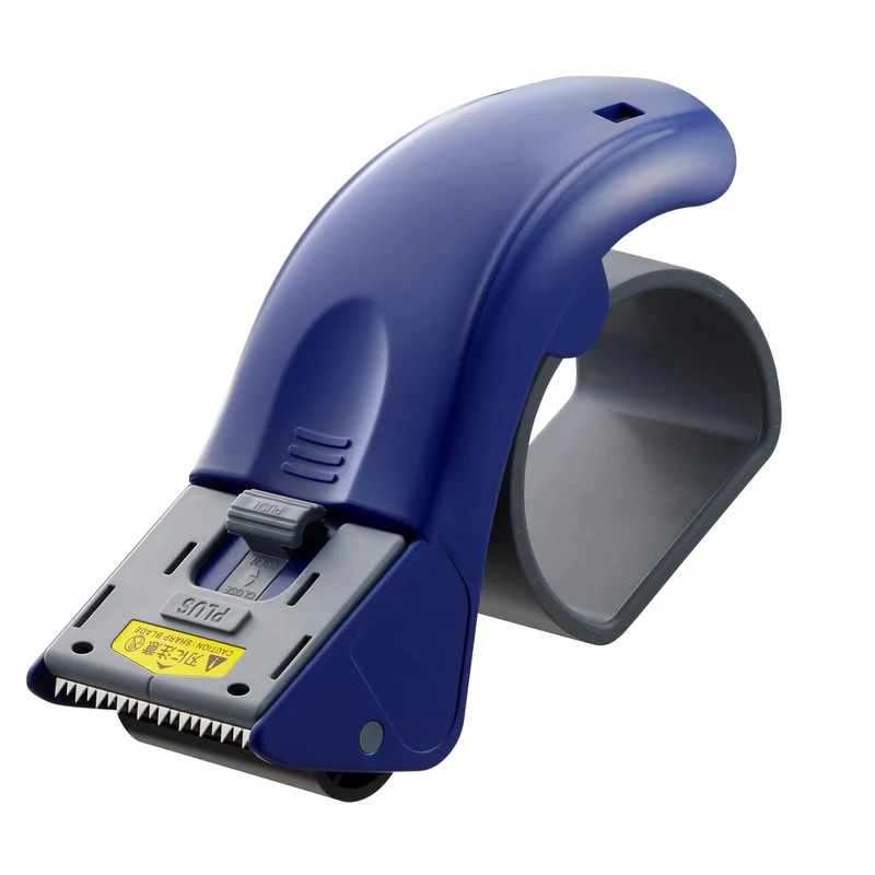Plus OPP Tape Cutter Packaging Tape Dispenser Grip Cut TC-500P Blue