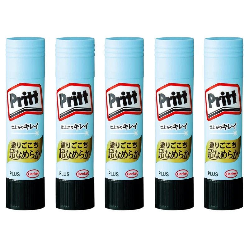 Plus Pritt Stick Glue Smooth Regular Size 5 Pack NS7215P