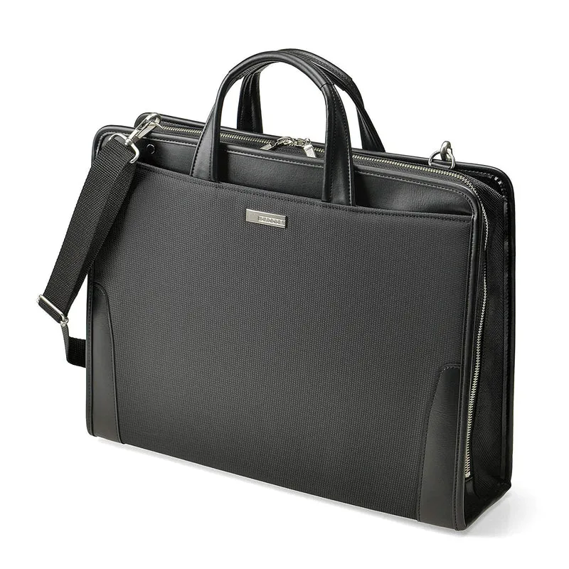 BAGGEX Steel Briefcase Full Open Type Model 24-0354 Black 10L Made in JAPAN