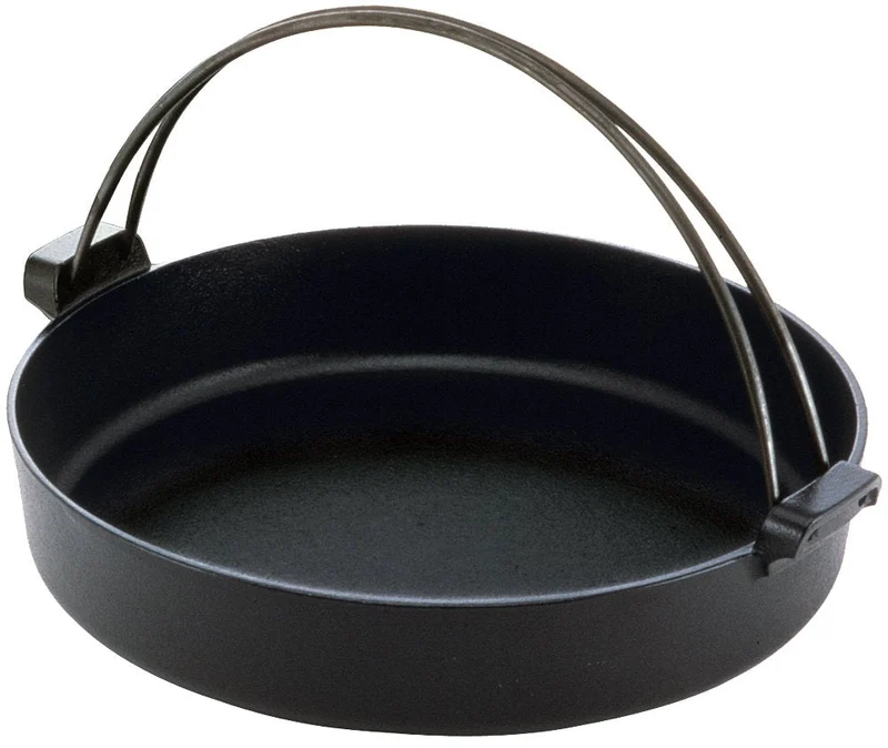 Ikenaga Iron Works Sukiyaki pan IH gas-fired 28cm iron pot made in Japan Kizuna 12123