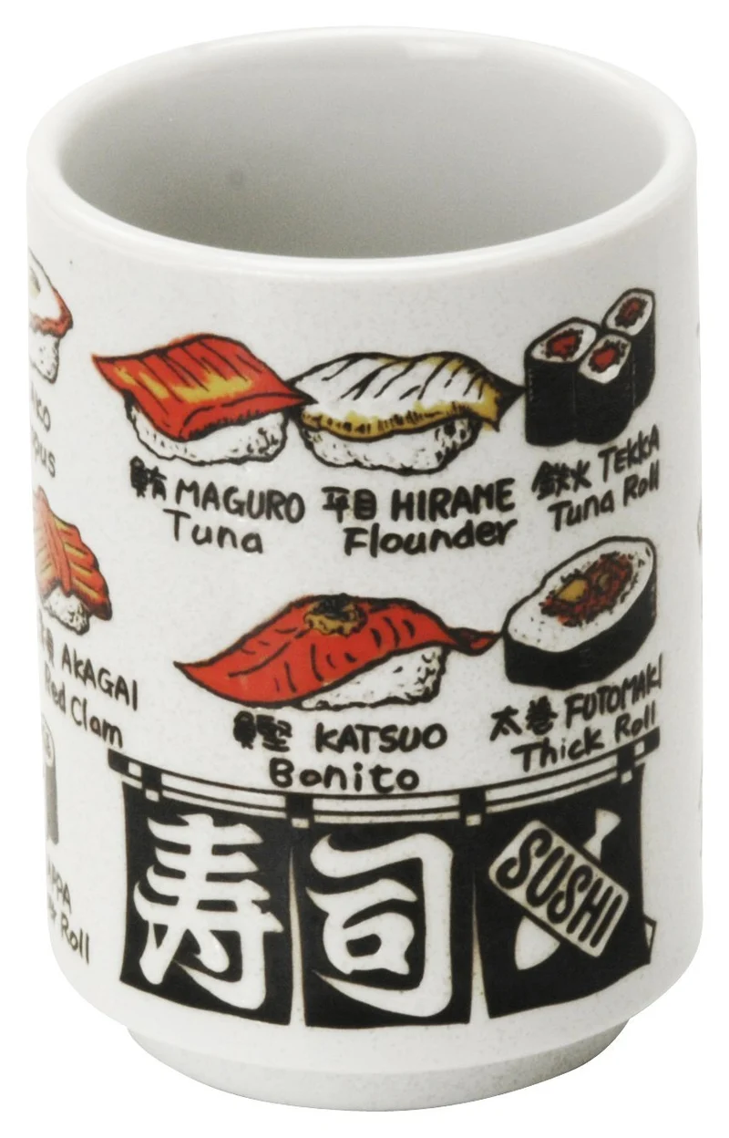 Minoyaki Sushi Yunomi Cup Made in Japan 552-9-47E