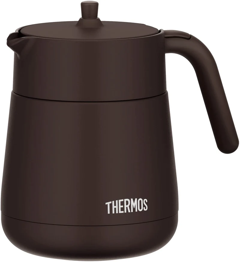 Thermos Vacuum Insulated Teapot with Strainer 700ml Brown TTE-700 BW