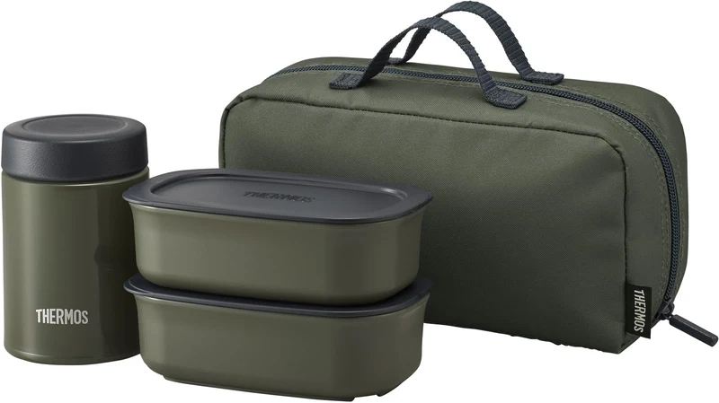 Thermos Vacuum Insulated Soup Lunch Set 800ml Khaki JEA-801 KKI