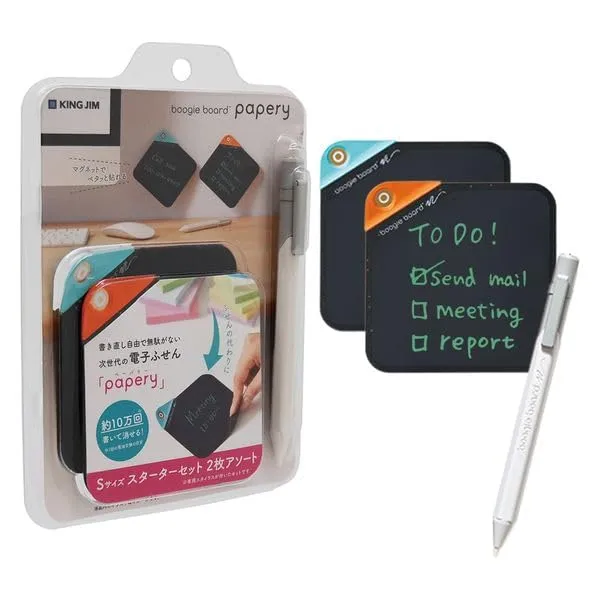 KINGJIM Electronic Memo Pad Boogie Board BB-18 Papery S Size Starter Set