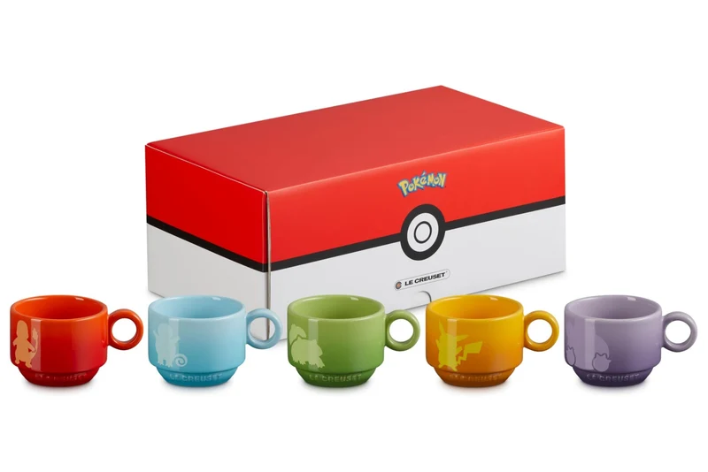 Le Creuset Pokémon Collection Stacking Mugs 5pcs set