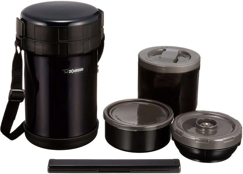 Zojirushi Stainless Steel Insulated Lunch Jar Bento 4 Cups Microwave-Safe SL-XE20-AD