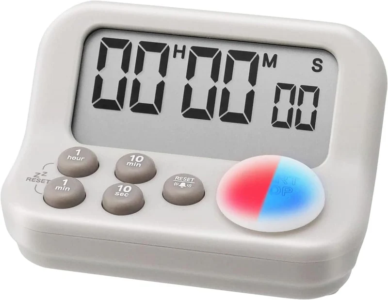 dretec Antibacterial Study Timer 2 Modes Light Large Screen Gray