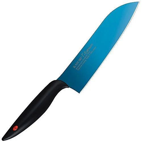 SUMIKAMA Kasumi Titanium-coated Santoku Kitchen Knife 18cm Made in Japan 22018/B