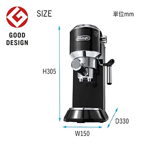 DeLonghi Espresso & Cappuccino Maker Black Dedica EC680BK
