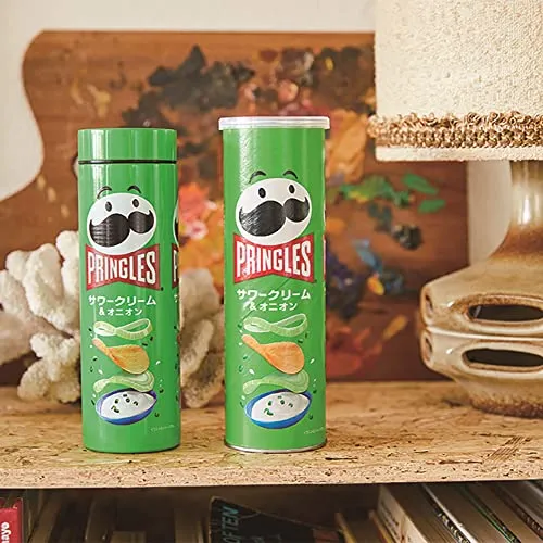 PRINGLES Vacuum Insulated Sour Cream & Onion 500mL Water Bottle Book