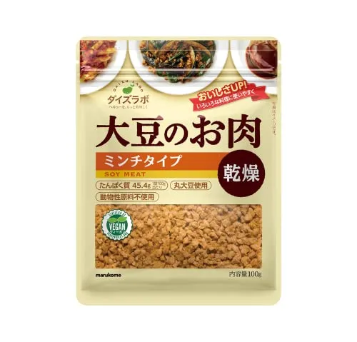 MARUKOME DAIZE LABO Soybean Meat Dried Minced 100g