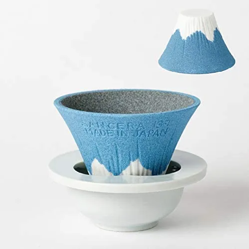 cofil fuji ceramic coffee filter dripper with special base and saucer