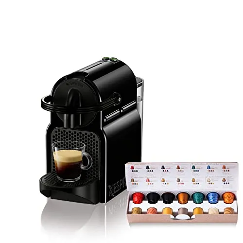 NESPRESSO INISSIA Capsule Coffeemaker 0.6L water tank capacity D40-BK-W