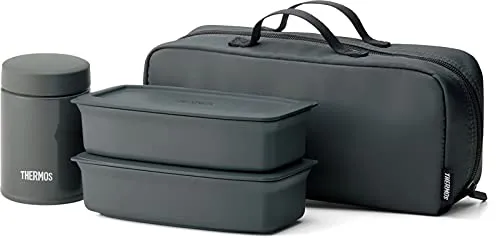 Thermos Vacuum Insulated Soup Lunch Set Dark Gray JEA-1000 DGY