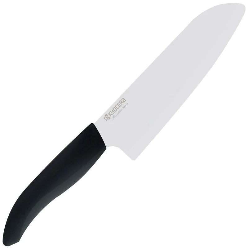 Kyocera Ceramic Kitchen Knife Light Santoku 16cm Black FKR-160-N