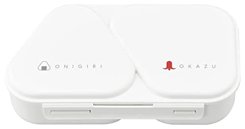 OSK Onigiri Lunch Case White 465ml Made in Japan Microwave Safe LS-15