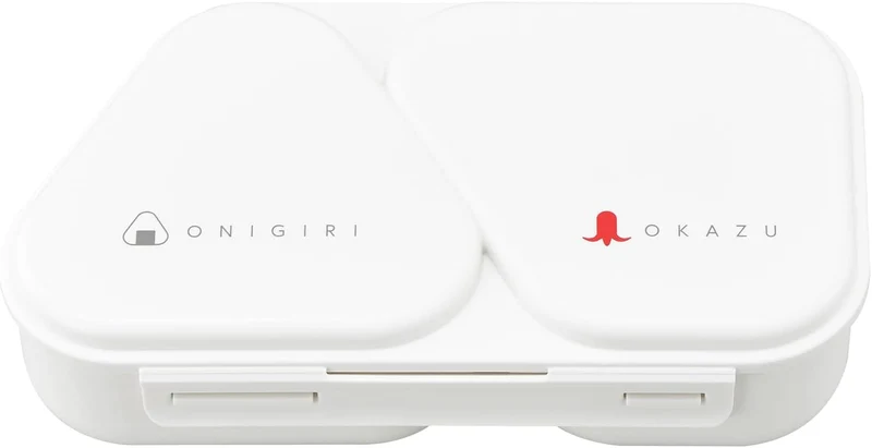 OSK Onigiri Lunch Case White 465ml Made in Japan Microwave Safe LS-15