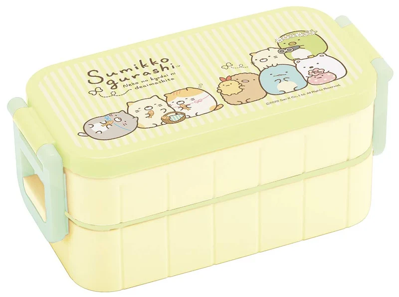 Skater 2 Tier Lunch Box 600ml Bento Box Sumikkogurashi Cat Siblings