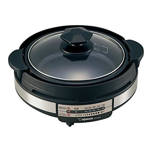 Zojirushi Electric Skillet & Hot Pot Light Black EP-SA10-BA 100V