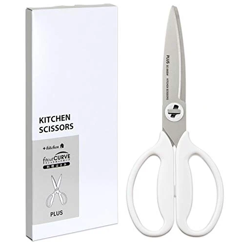 PLUS Kitchen Cooking Scissors White 35728