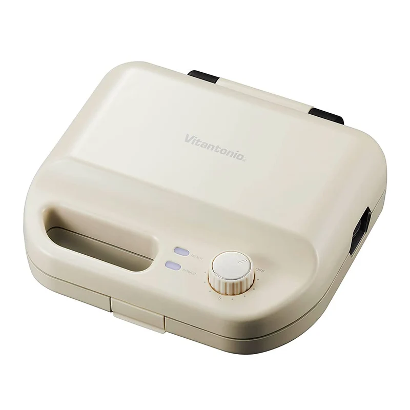 Vitantonio VWH-50-I (Ivory) Waffle & Hot Sand Baker, 2 Types of Plates 900W