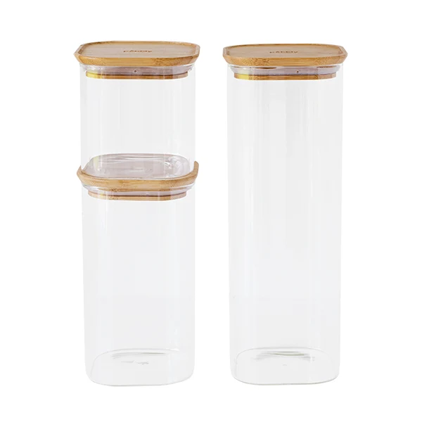 Set de 3 boîtes 0,8, 1,4 et 2,2 L Pebbly
