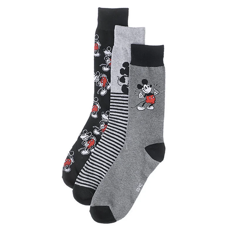 3 paires de chaussettes Mickey - Gris foncé